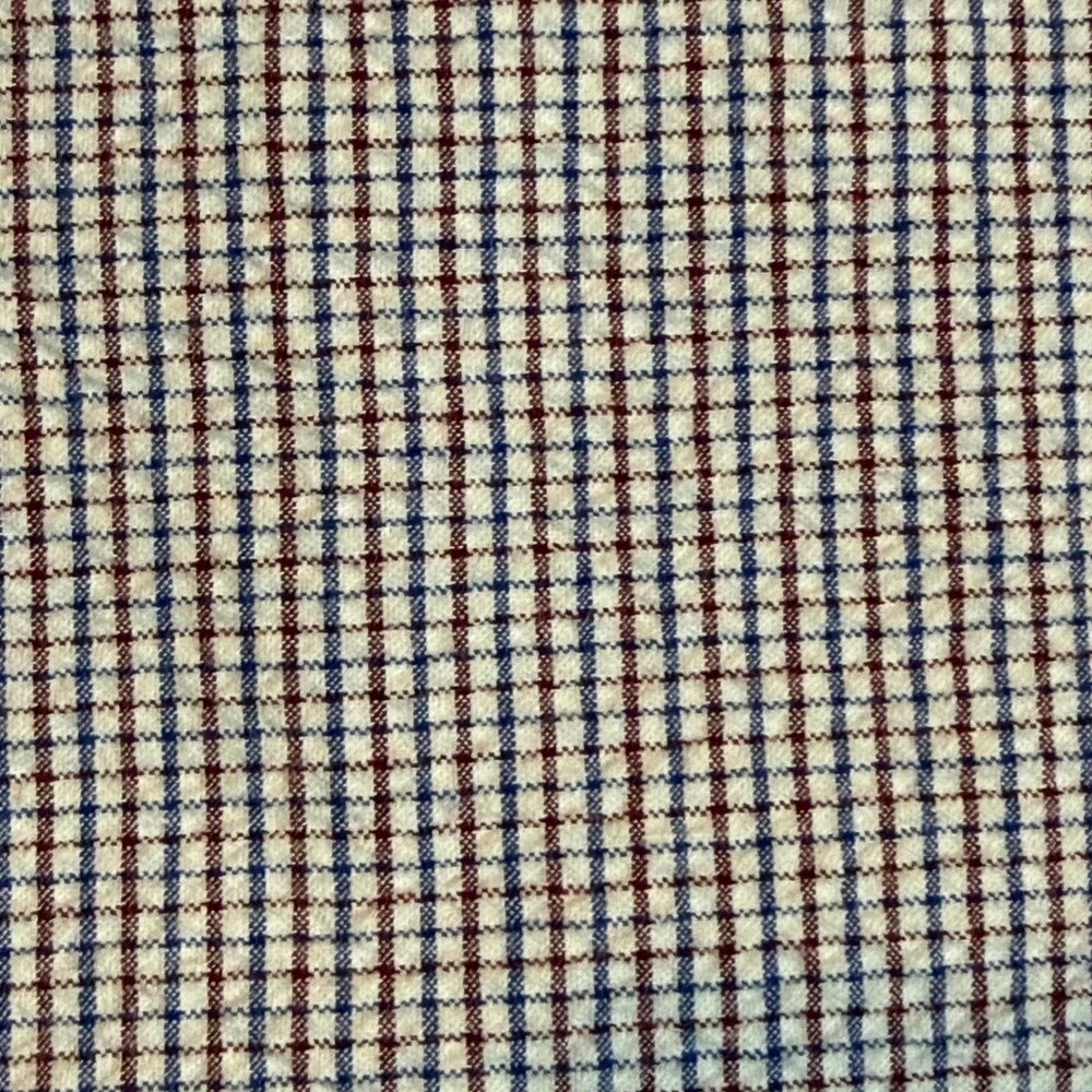 Banana Republic Button down  Shirt Mens XL Seersucker Micro Check Short Sleeve